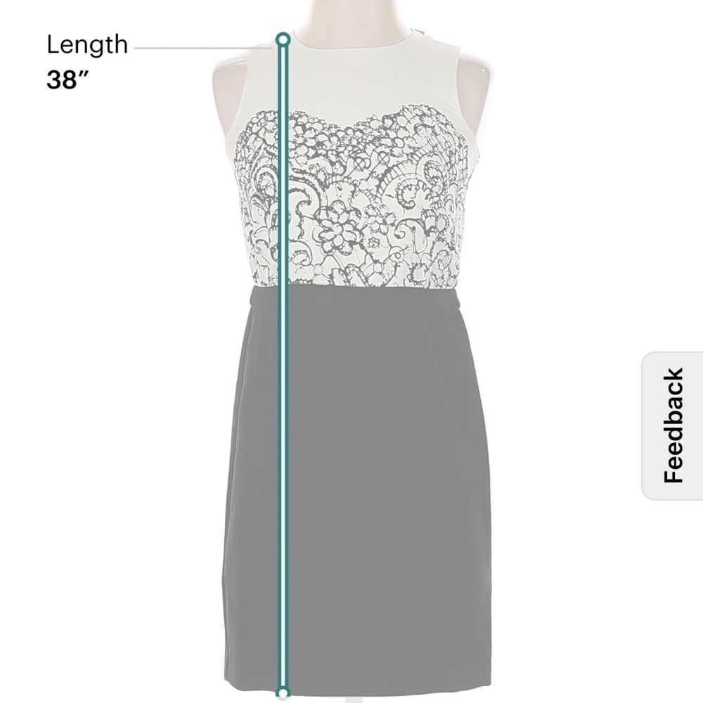 LOFT Black and White Dress - Picture 3 of 6